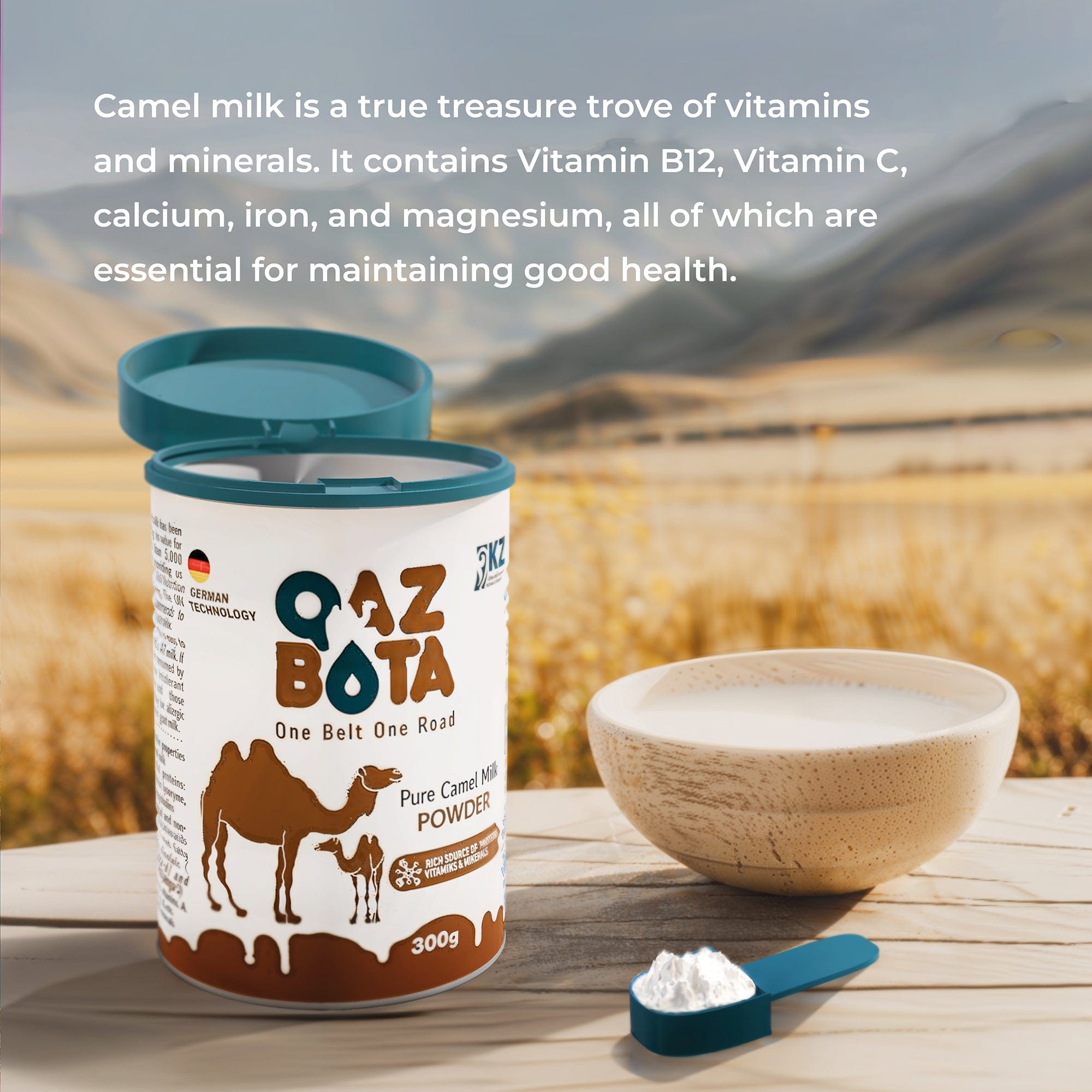 Qazbota Pure Camel Milk Powder 300g - AGATA